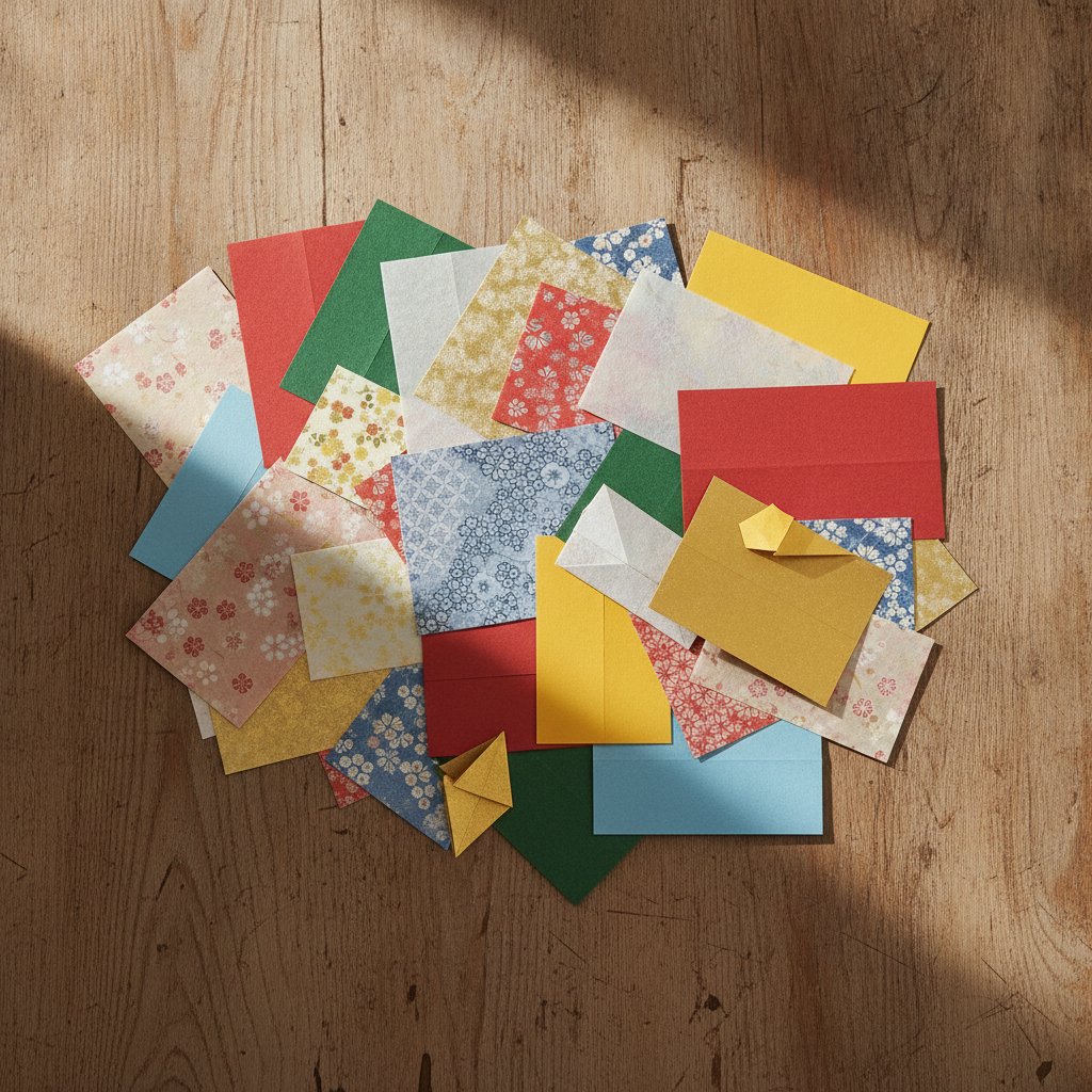 Traditional Japanese origami models